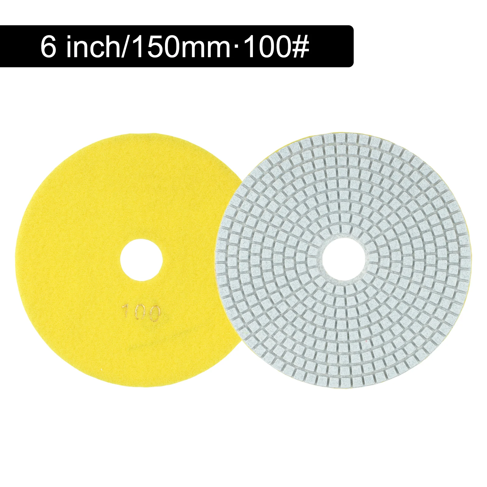 

1PCS 6 Inch/150mm Diamond Polishing Pad Flexible Grinding Discs Dry/Wet Buff Disc Abrasive For Sanding Granite Marble Tool