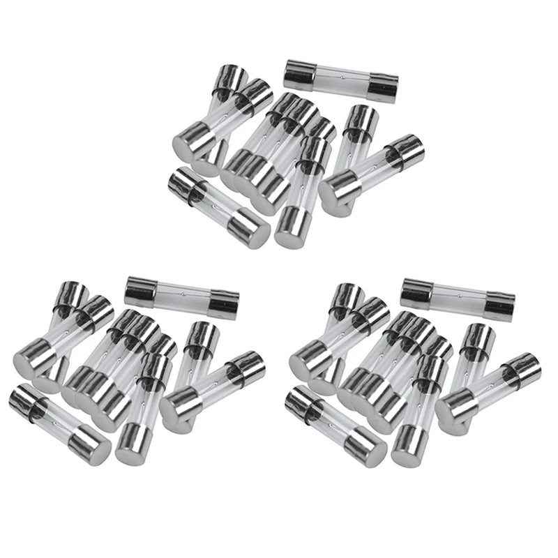 

FAST-30 Pcs 250V 3A 3Amp Slow Blow Glass Fuses Tubes 5Mm X 20Mm