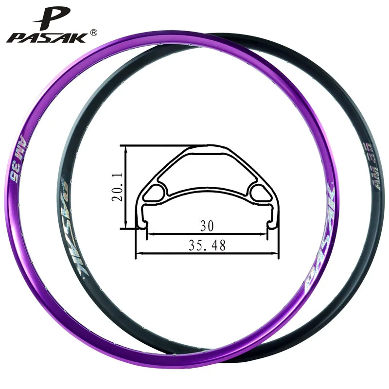 

Mtb Bicycle Rim 26 27.5 29er Aluminum Alloy Rivet Rims Width 35mm 32 Holes Schrader Valve For XC AM DH ENDURO