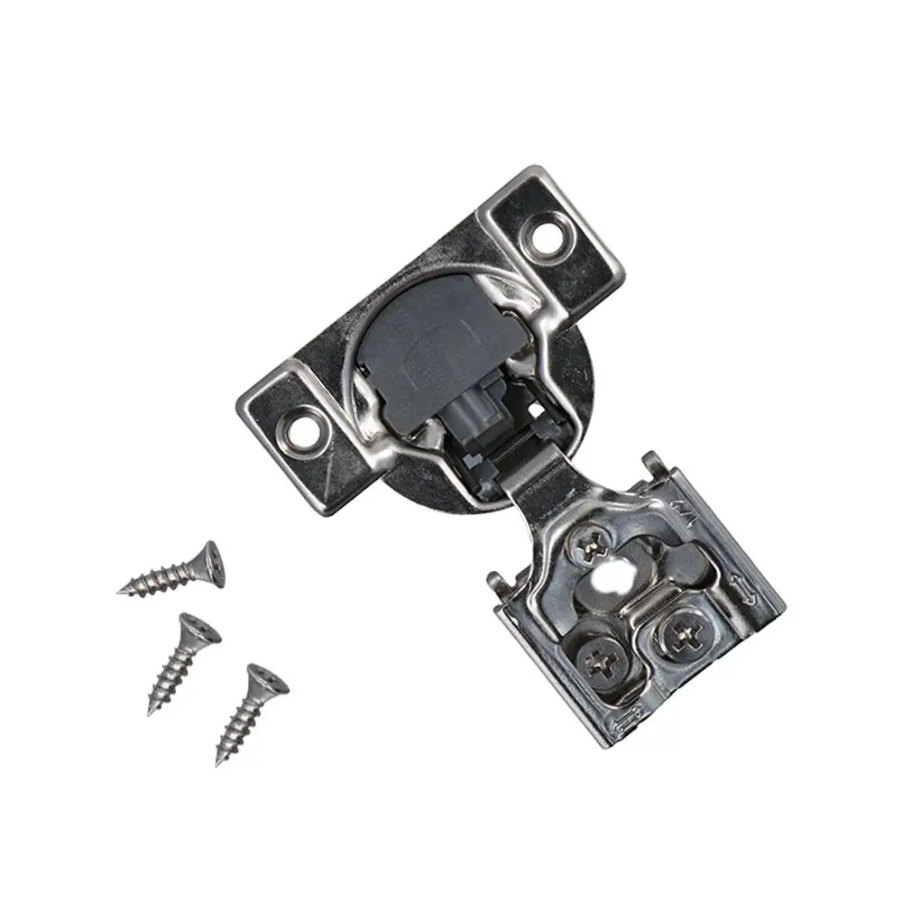 

Self Closing Kitchen Nickel Plated Cabinet Hinges 1/2 inch Cabinet Hardware Overlay