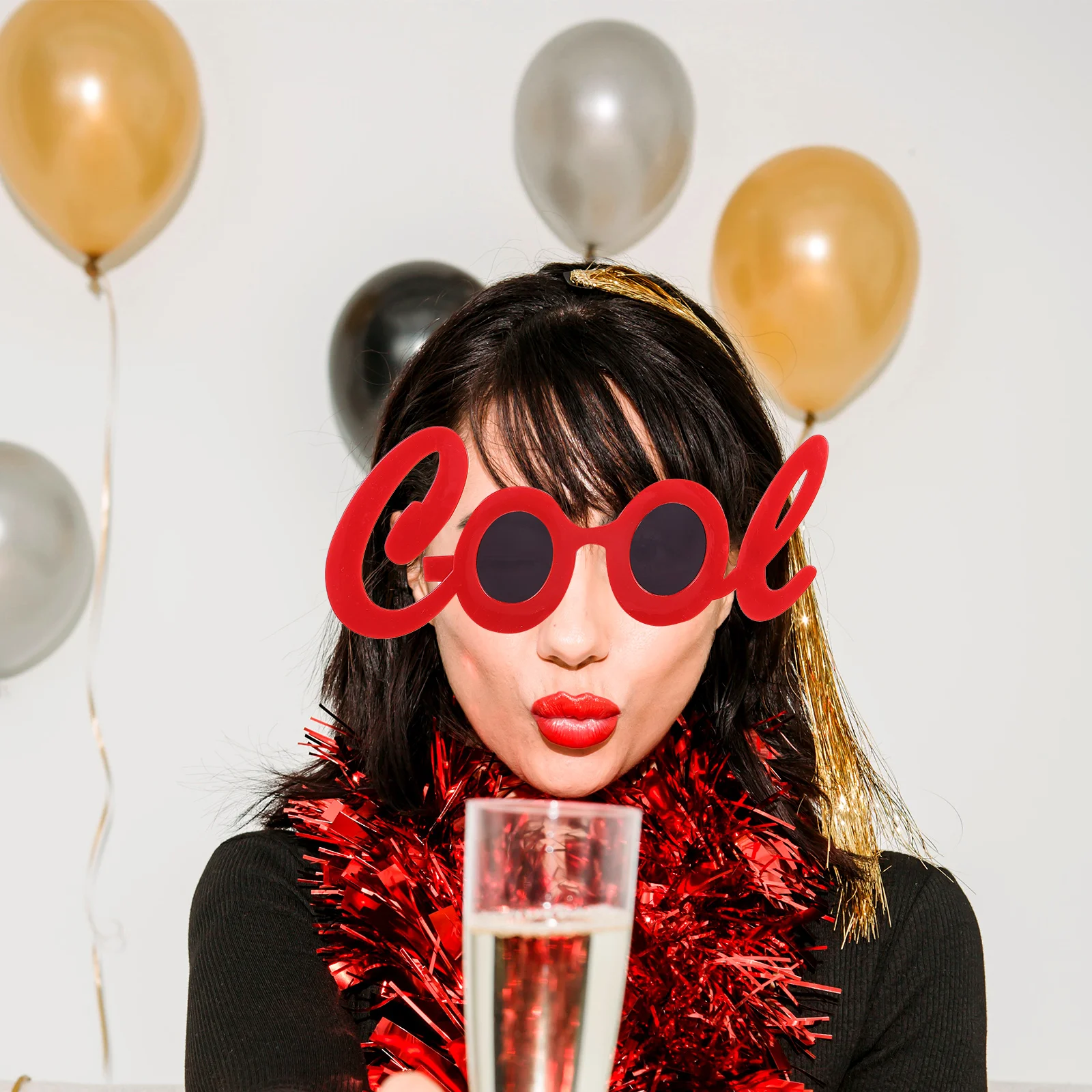 

4 Pcs Funny Glasses Prop Fancy Dress Photo Props Booth Eyeglasses Decoration Novelty Party
