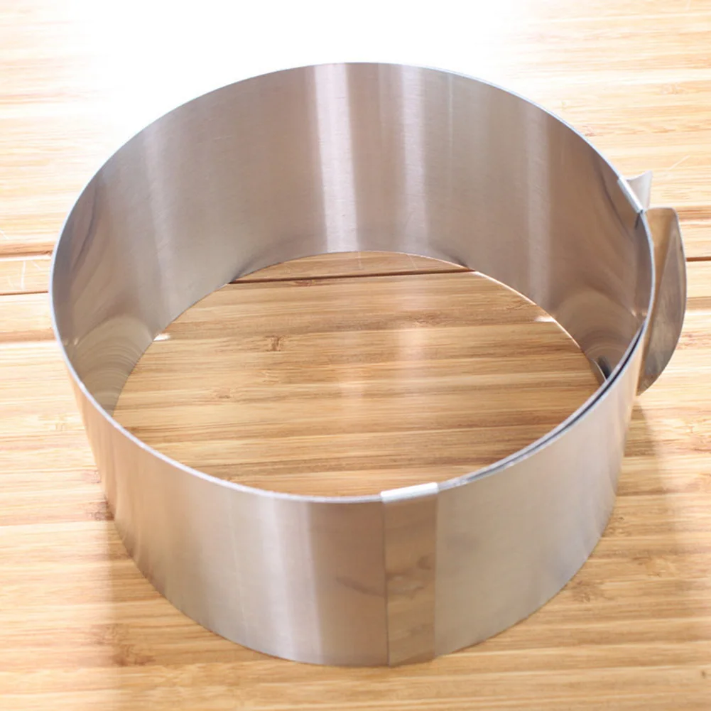 Adjustable Round Stainless Steel Cake For Ring for Mousse Cakes Baking Pastry and Culinary Projects Diameter 6-12 inch