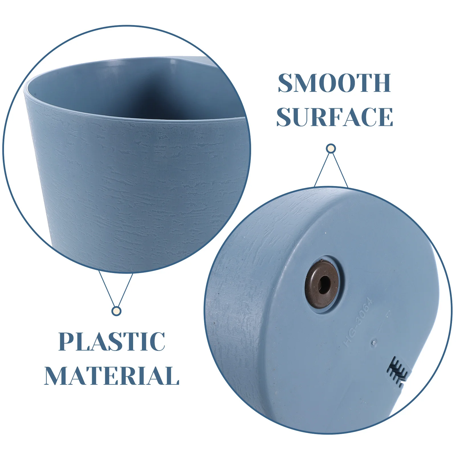 

Balcony Railing Planter Hanging Flower Pot Durable Plastic Multi-Functional Home Decor Unique Charm Railing Flower Pot