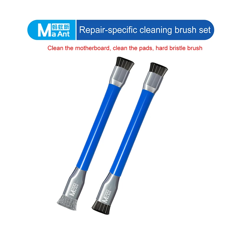 MAANT M090A M090B Mobile Phone Repair Double-headed Cleaning Brush for Mobile Phone Repair Glue Removal Welding Cleaning Brush