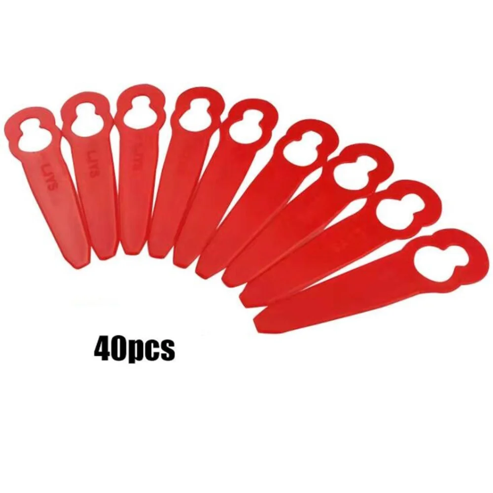 40Pcs Replacement Plastic Blades Accessories for STIHL Polycut 2-2 FSA 45 Lawnmower Trimmer Gr  Cutter