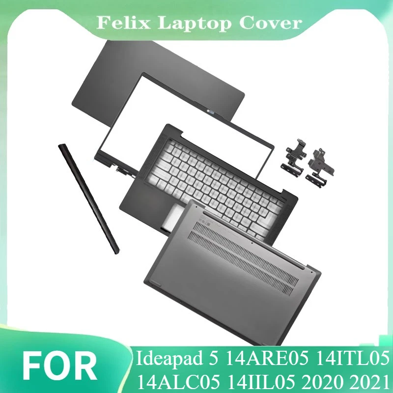 

NEW Laptop LCD Back Cover Front Bezel Palmrest Bottom Case 14 In For Ideapad 5 14ARE05 14ITL05 14ALC05 14IIL05 2020 2021