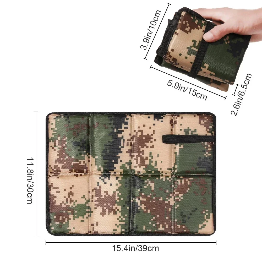 Portable Folding Camping Mat Foam Sitting Pad Waterproof Oxford Cloth Beach Mat Prevent Dirty Hiking Small Picnic Seat Outdoor