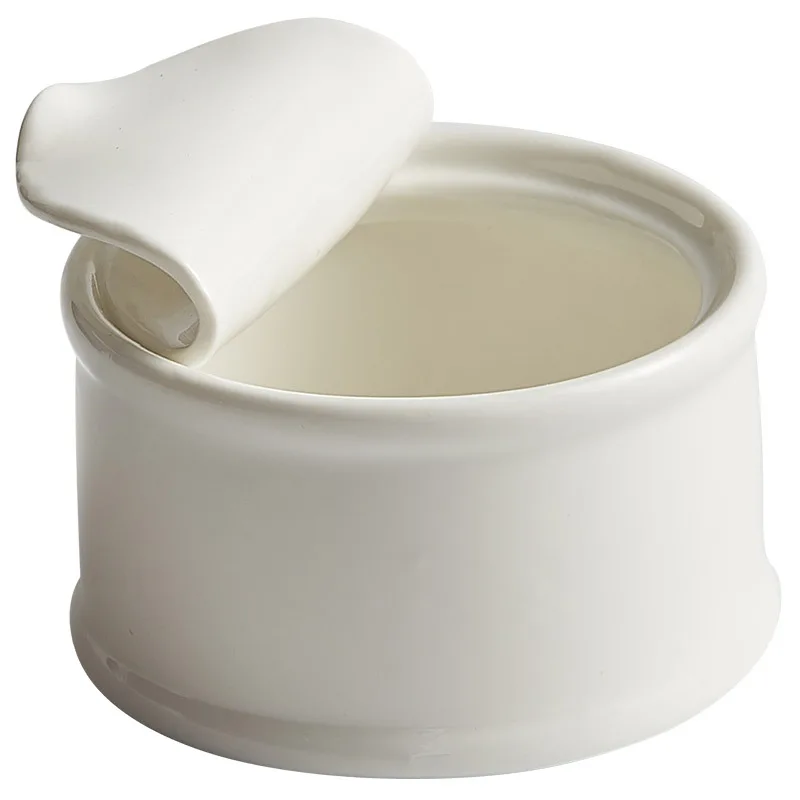 200ml Creativity Can Bowls White Ceramic Household Pudding Baking Dessert Bowls Hotel Restaurant Specialty Small Stew Pot