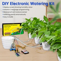 Keyestudio DIY Electronic Watering Kit Sensors Module Kit Smart Automatic Watering Device For Arduino STEM Education(7 Projects)