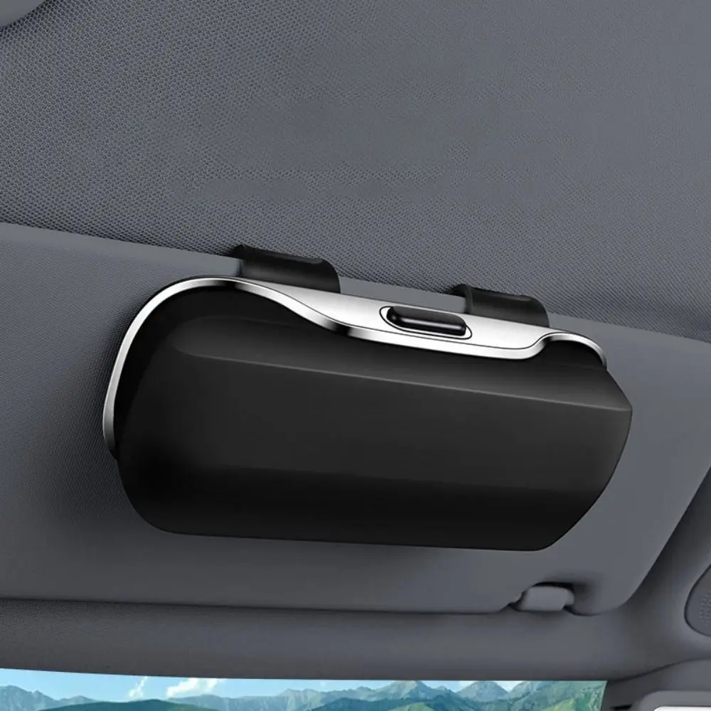 Press Switch Car Glasses Box Shock-proof Expansion Space Car Sunglasses Holder Lossless Installation ABS Eyeglass Case Handle
