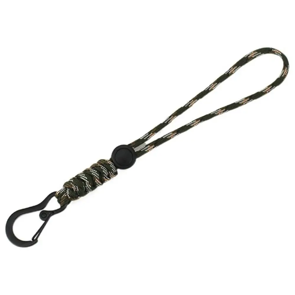 High Strength Paracord Lanyard Anti-lost Wear-resistant Paracord Keychain Stable Multifunctional Braided Woven Keychain Camping