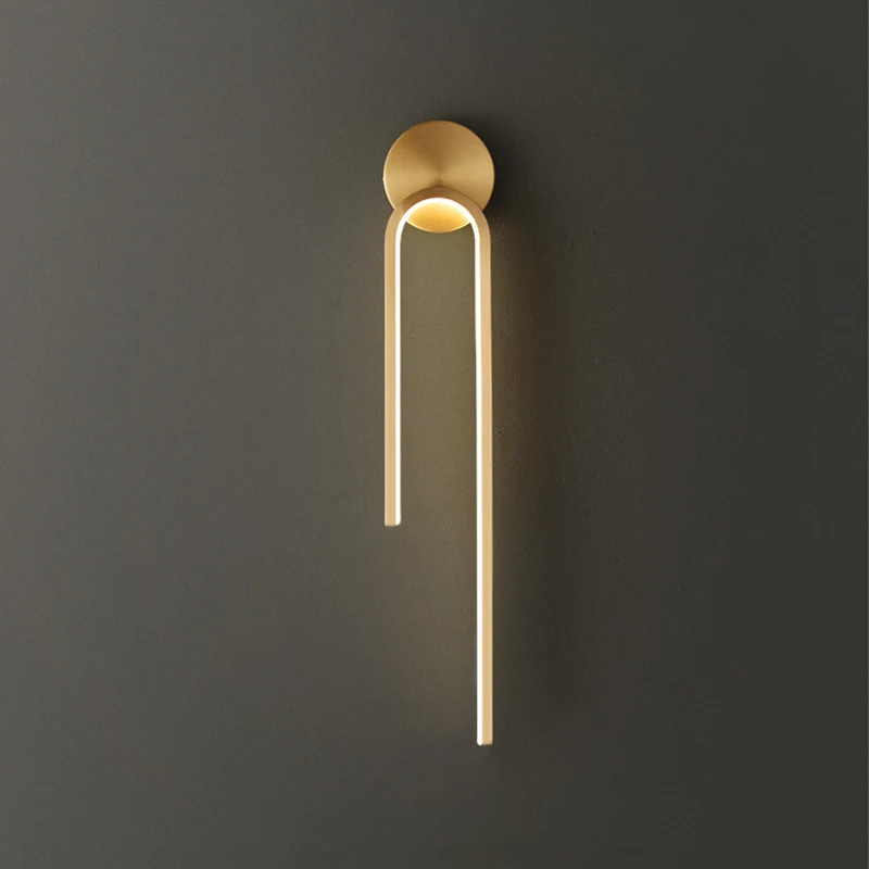 Modern Luxury All Copper Home Decoration Living Room Led Wall Lamp American Style Hotel Bedside Corridor Creative Sconced Light