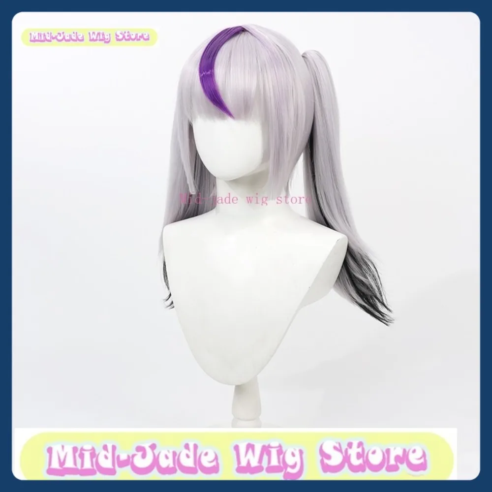 Parrucca Mid-jade Store Hololive Laplace Darknis Parrucca Cosplay Gioco anime Giochi di ruolo Capelli sintetici Festa di Halloween