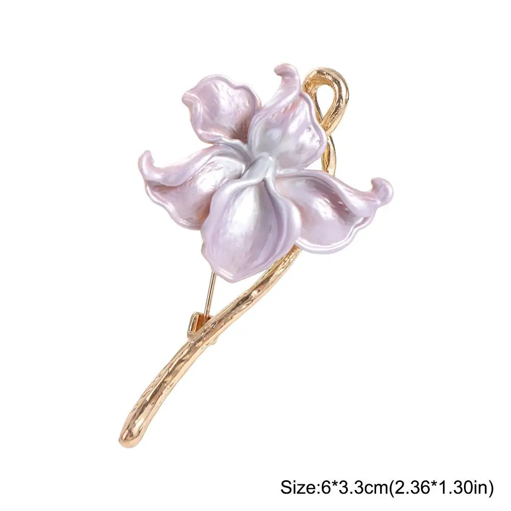 Retro Alloy Shiny Flower Brooch Three-dimensional Enamel Lacquer Anti-glare Activity Gifts