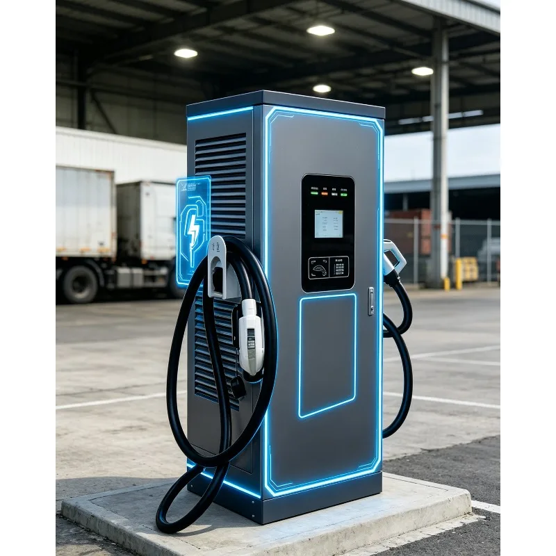 Commercial High Speed 60kW-240kW DC Fast Charging Station CCS2 GB/T OCPP POS Floor Mounted Level 2 DC Fast EV Charger