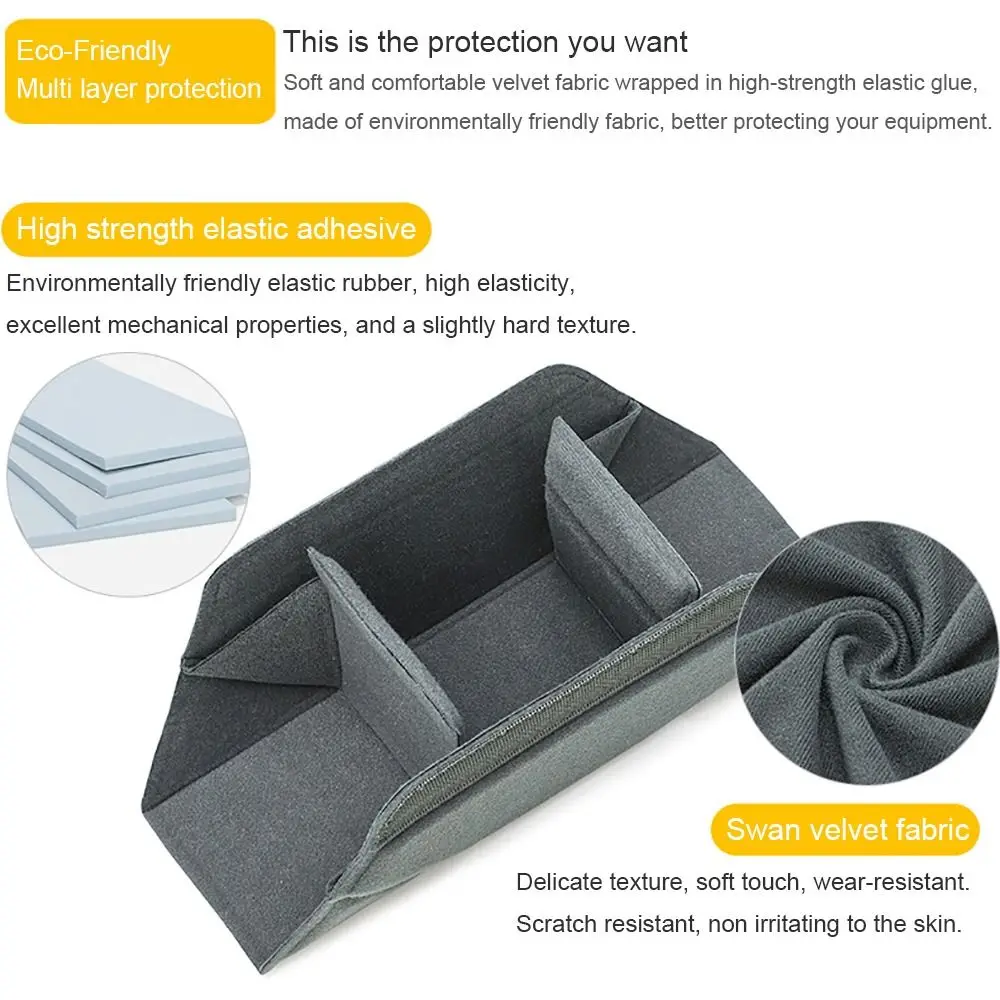Moisture Proof Camera Lens Inner Bag Shock Absorption Wear Resistant DSLR Insert Bag Interior Dividers Scratch Resistant
