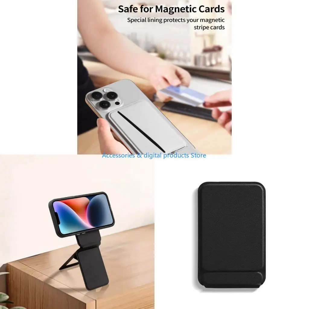77JD Phones Stand Holder with Build In Card Slot & Adjustable Suitable for Hands Easy Viewing On Desk Or Car