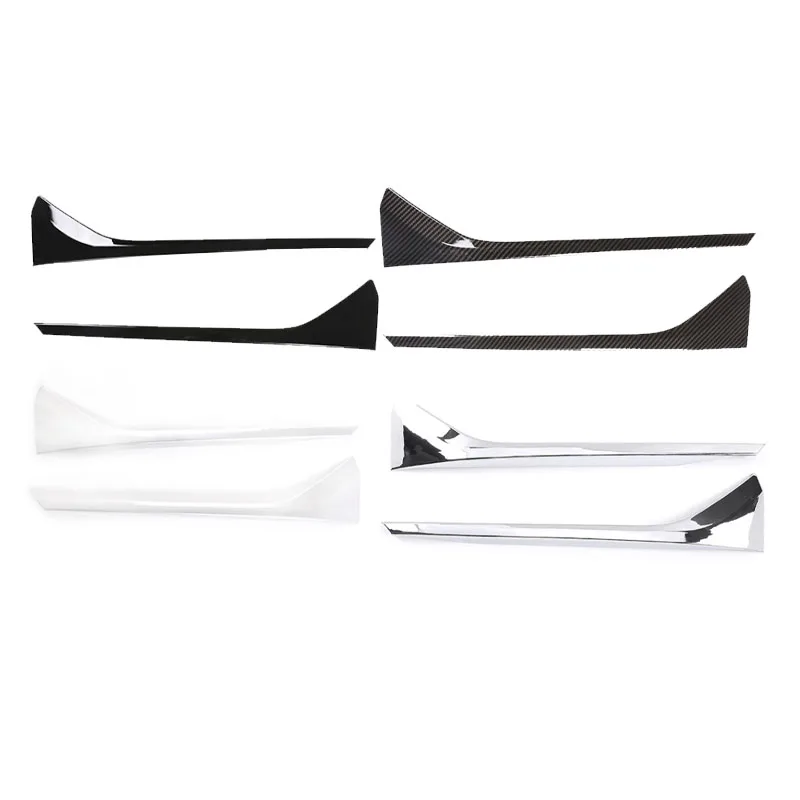 Tiras de luces antiniebla para coche, pegatinas de cubierta embellecedora para BMW X1 F48 2020 2021, estilo de fibra de carbono, accesorios delanteros para coche, 2 uds.