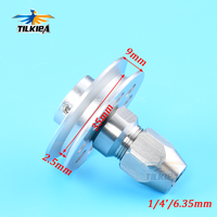 Rc Boat Gas Zenoah Marine Engine M6 Engine Flywheel for Starter Belt With Flex Collet  6.35mm 1/4'' CNC Stainless Steel  Coupler