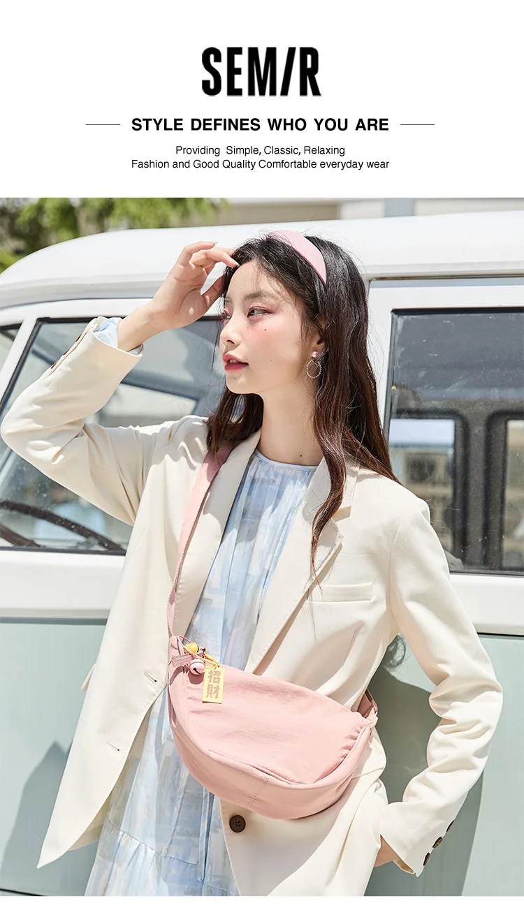 Semir Umhängetasche für Damen, 2025, neue Brusttasche, Macaron-Farbe, Knödeltasche, minimalistische Hüfttasche, Schultertasche – Detail 1