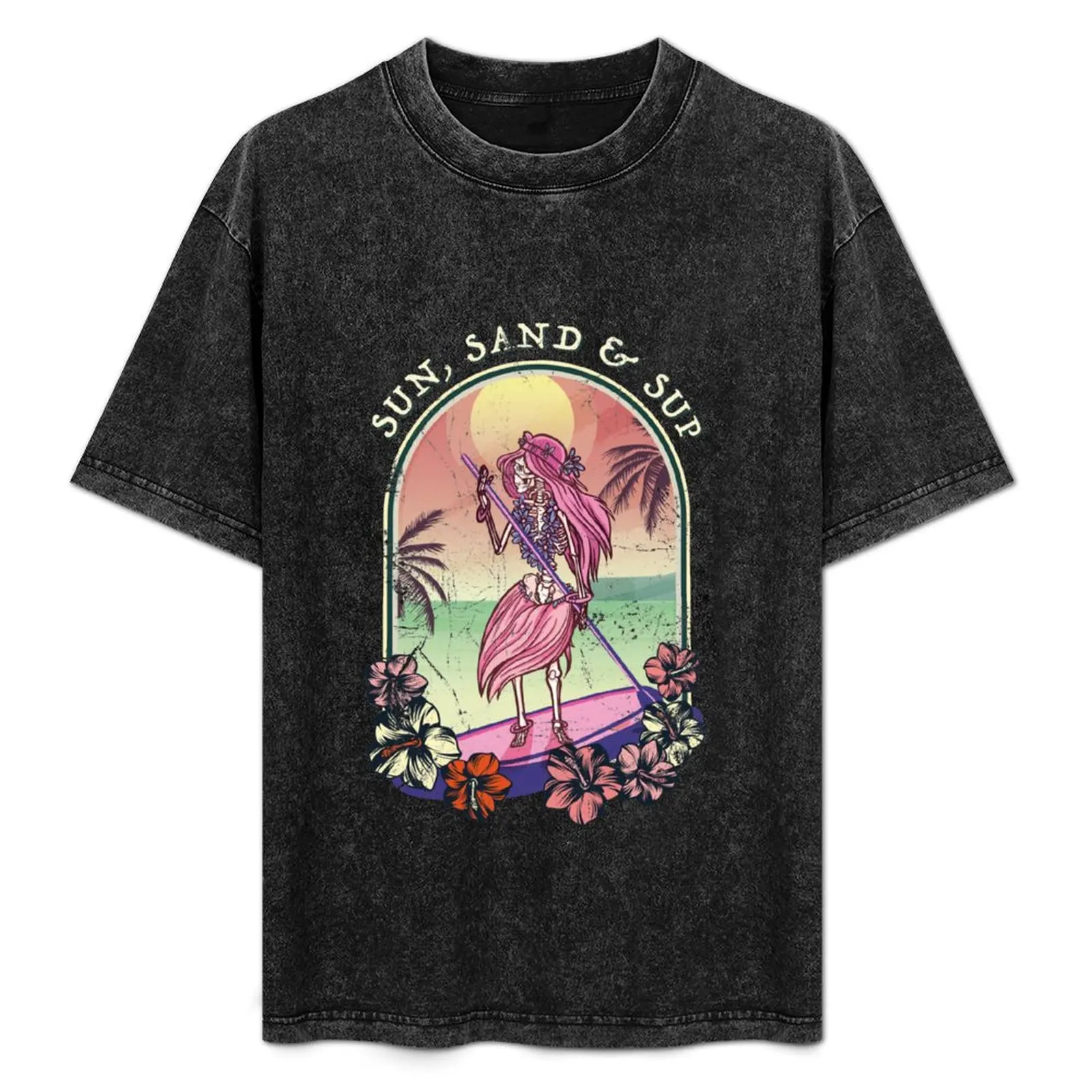 

Paddleboard Vintage Retro 80ies 90ies Gift T-Shirt Sun Protective Outdoor Tee Top
