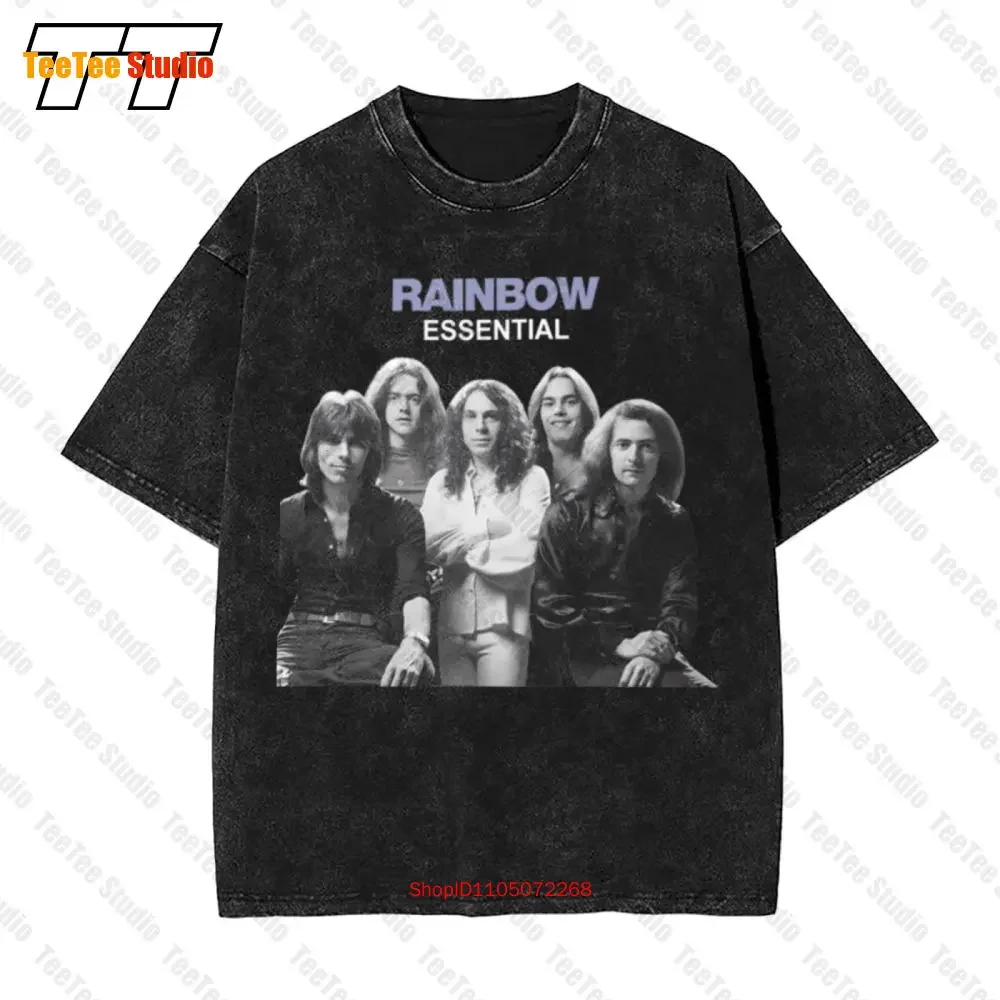Ritchie Blackmore Rainbow Band Member For Fan Black Unisex Vintage Oversized T-Shirt K1606 JI83