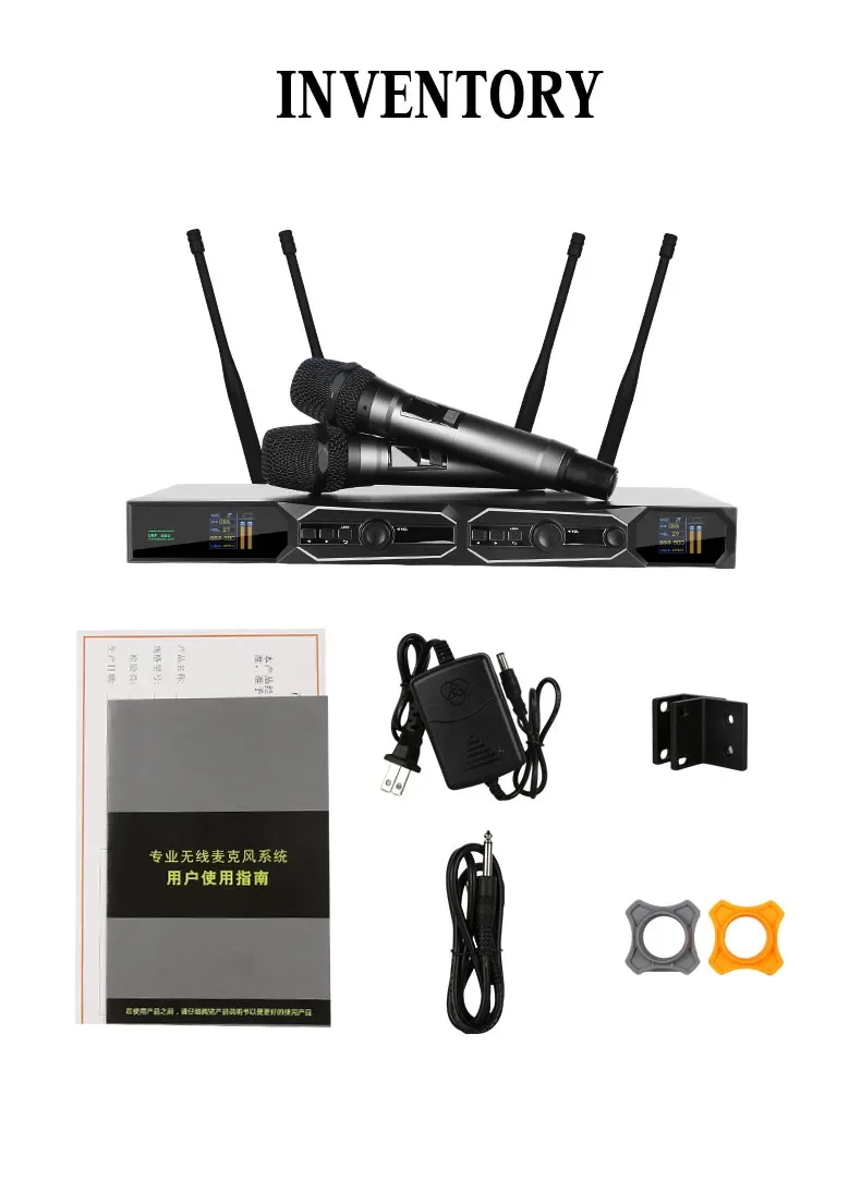 XTUGA GA808 Professionele UHF Karaoke Home Singing Dynamische draadloze microfoon met groot bereik