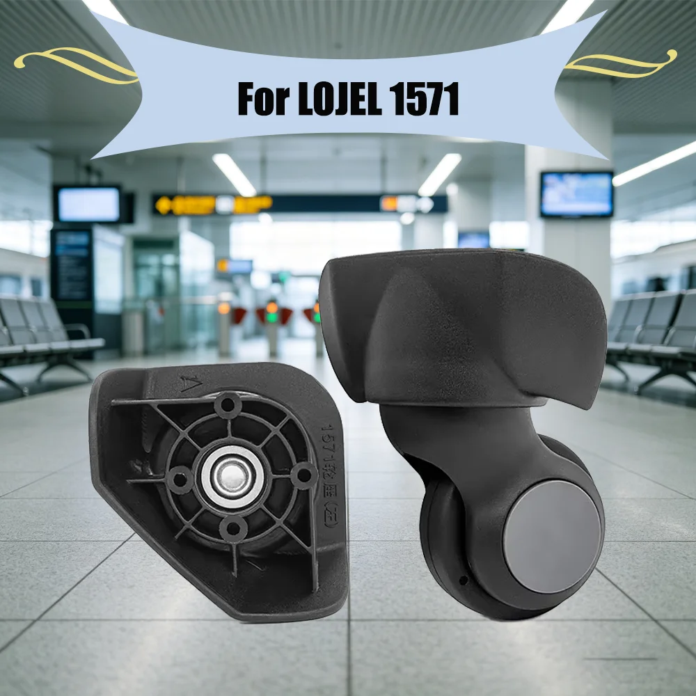 For LOJEL 1571 Luggage Swivel Caster with Brake Replacement Silent Wear-Resistant Trolley Wheel Repair Parts For Suitcase Travel