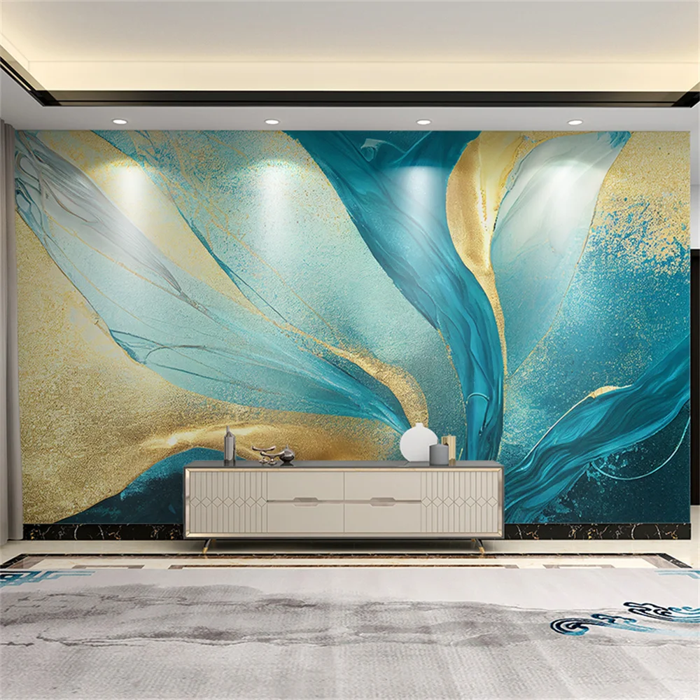 Custom light luxury 3D imitation marble wallpapers TV background wall paper for living room decoration wall cloth mural painting