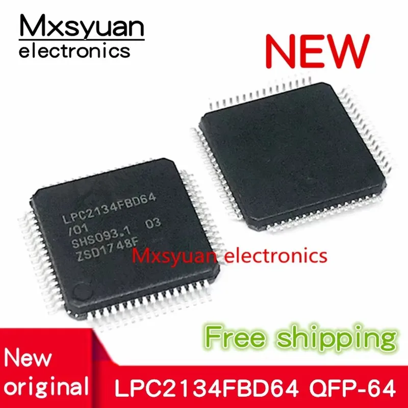 Novo original 5 PCS ~ 50 Pçs/lote LPC2134FBD64 LPC2134FBD64/01 LPC2134FBD LQFP64