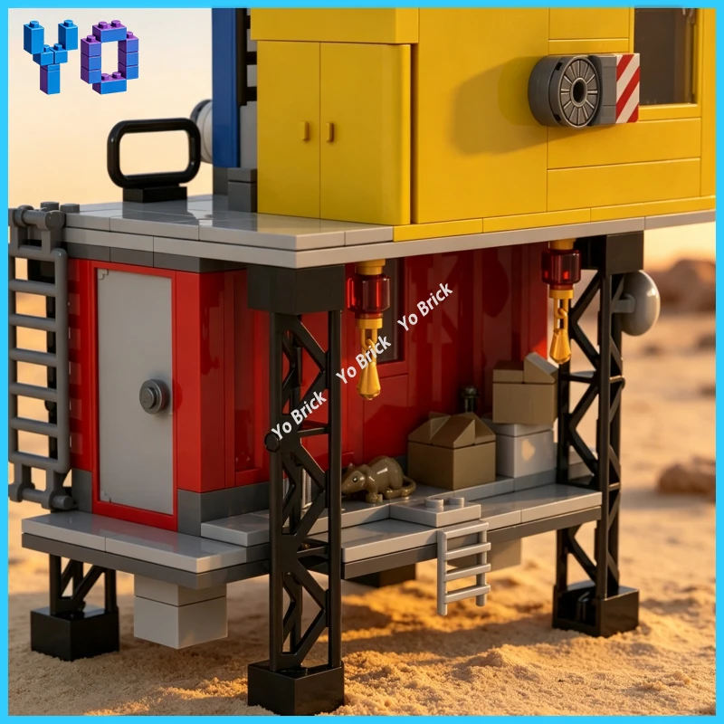 Creative Post‑Apocalyptic Diorama Building Blocks, Overcrowded Ruined City MOC Model, DIY Assembly Collectible Toy For Adults