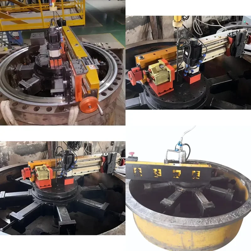 HCY Portable XDFC2000 Automatic Flange Surface Repair Machine Horizontal Type