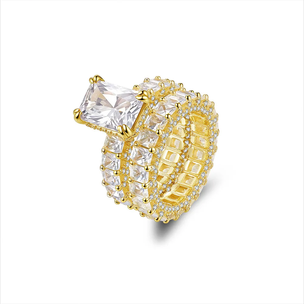 SongYun Jewelry 925 Sterling Silver Ring Moissanite D Color VVS Designer Sophisticated Handcrafted Rings Diamond Accessories