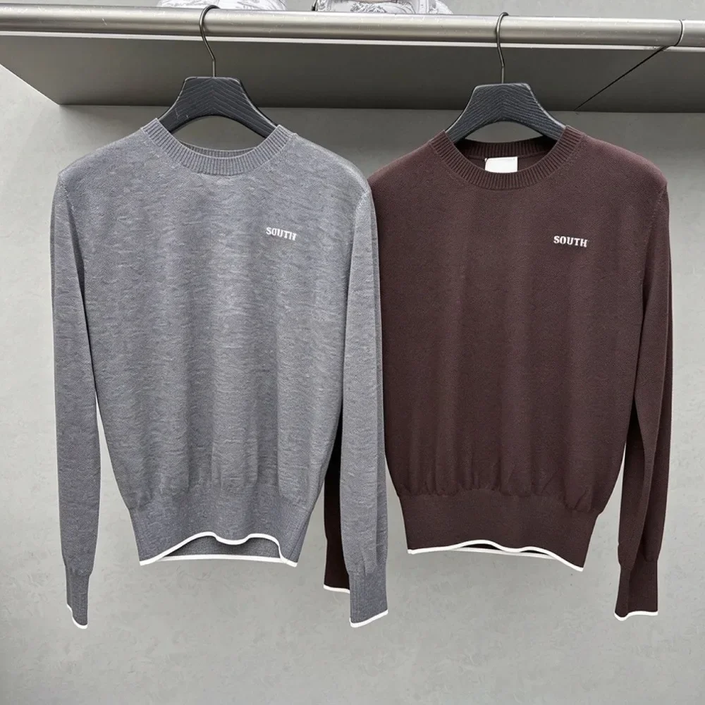 Women's Golf Long Sleeve Knit Top 2026 New Korean Style Crew Neck Cotton Blend Slimming Quick-Dry Outdoor Daily Layering Soft