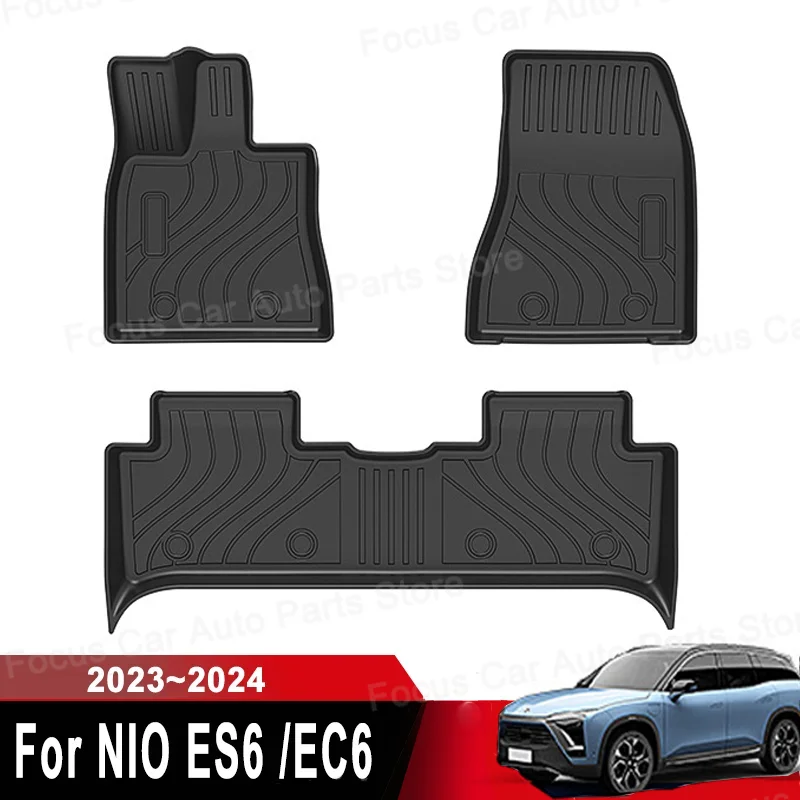 

For NIO ES6 /EC6 TPE Floor Mats Trunk Mats All Weather Front Rear Cargo Liner Mat Waterproof Anti-Slip Foot Pads Accessories
