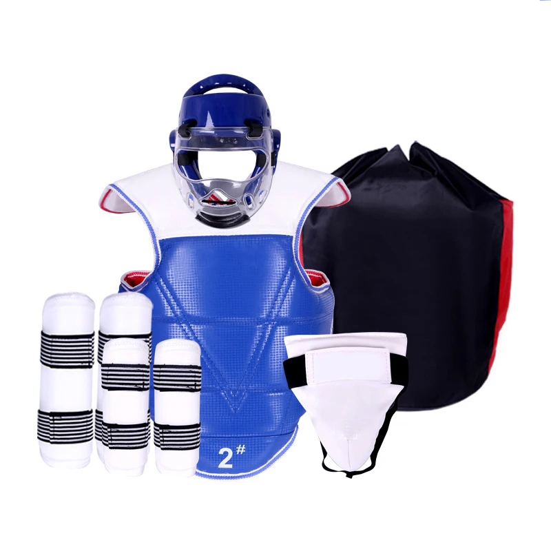 

Taekwondo Fight Safety Suit Grade Protective Equipment Helmet Chest Protection, Arm Protection, Leg Protection, Complete Martial