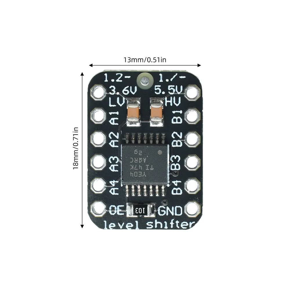 TXB0104 Bidirectional Logic Level Shifter Module Auto‑Detect Direction 3.3V 5V Automatic Voltage Translator for DIY IoT Project