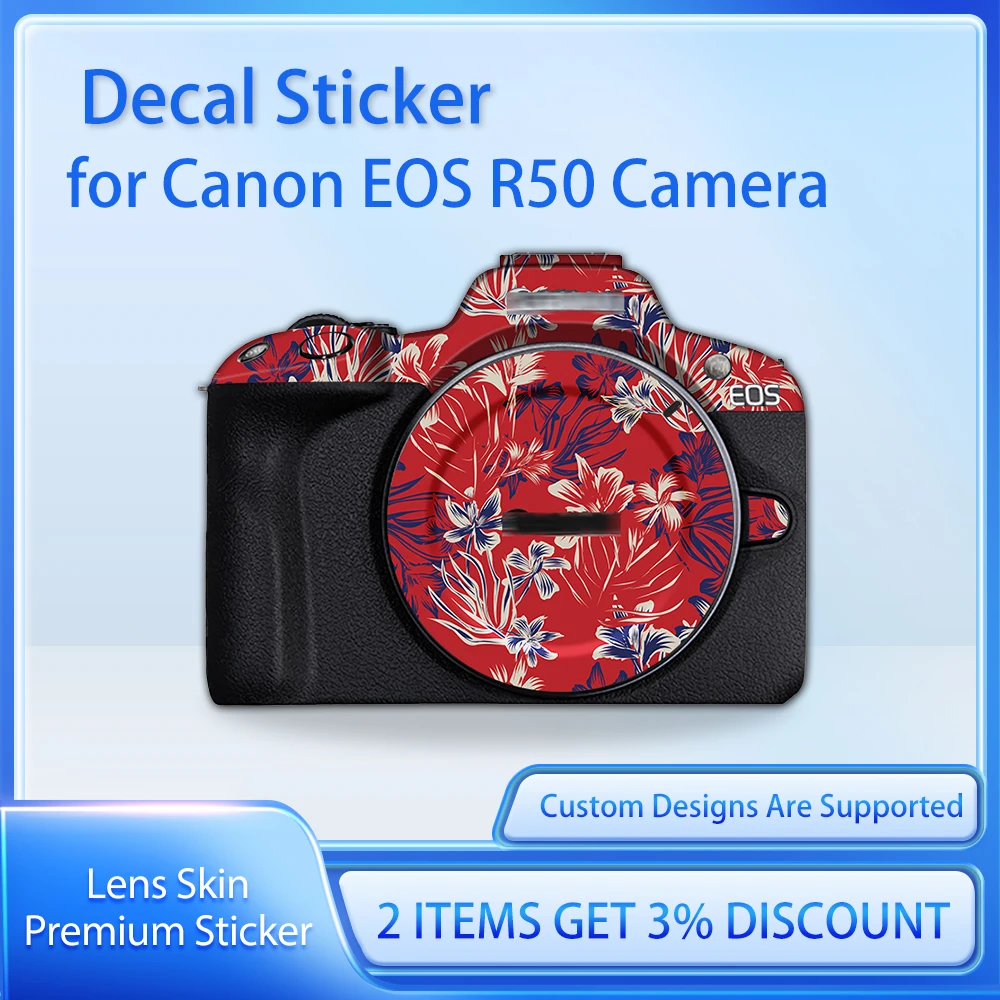

For Canon EOS R50 Mark II Camera Skin Decal R 50 Decal Skin EOS R50 Protective Film Cover Film Skin Wrap Covered