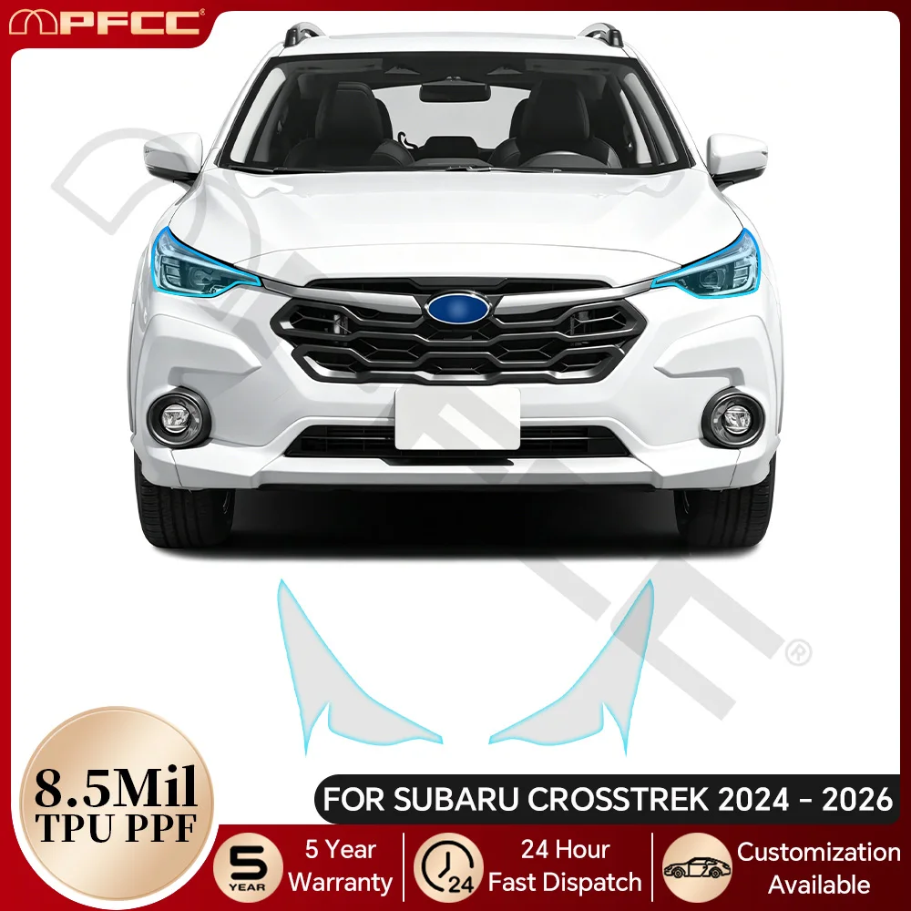 

For Subaru Crosstrek 2024-2026 Precut PPF Headlight Rearview Taillight Film TPU Paint Protection Film Anti-scratch Car Clear Bra
