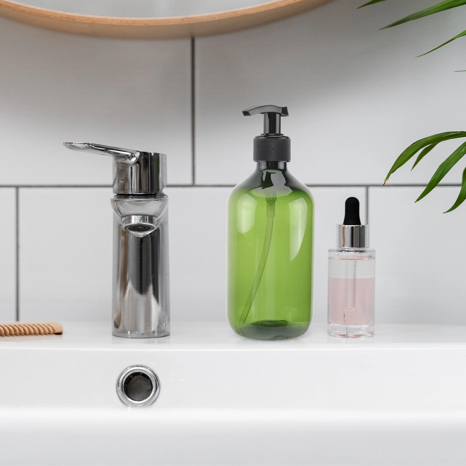 

5 Pcs Soap Travel Spray Bottles Empty Shampoo Container Dispenser Pump Replacement for Body Wash