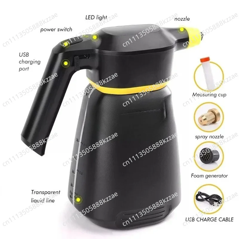 2L Electric Foam Sprayer, Portable Car Wash Foam Spraying Tool