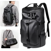 New Men's Multifunctional Outdoor Large Travel Computer Backpack Large Capacity Cylinder Sports Mountaineering Bag mochila bolsa