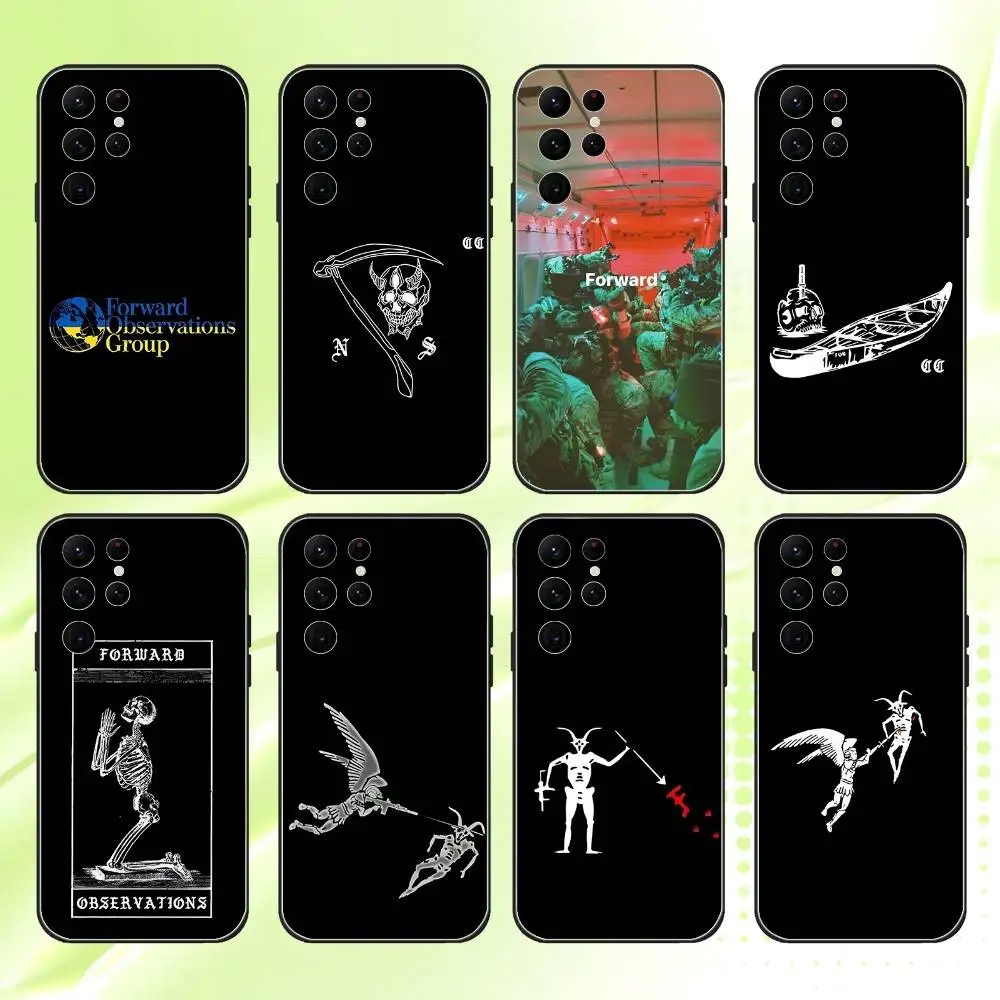 

Forward Observations Group Phone Case For Samsung S 25,24,23,22,30,21,10,9,Ultra,Plus,Lite,FE,4,5G Black Soft Case
