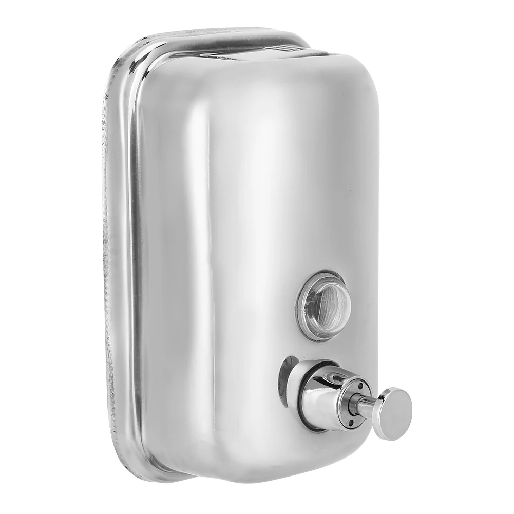 

500ml Stainless Steel Wall Mounted Soap Dispenser Manual Lotion Dispenser for Home Bathroom Wall Mounted Soap Dispenser