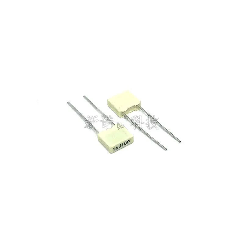 100 Stuks/Nieuwe Originele Geïmporteerde 100V 102 0.001Uf 1000pf 1nj100 R82 Correctie Condensator Voet Afstand 5Mm