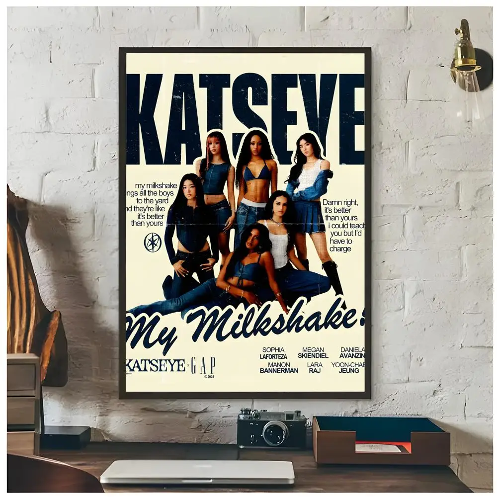 kpop girl group K-KATSEYE Poster Premium Decor Art & Gift for Household Lounge Home Ornaments - view 6