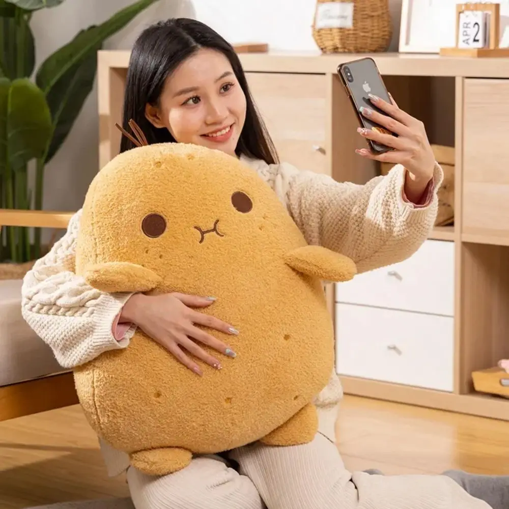 Muñeco de peluche de patata pequeña de algodón PP, muñeco de peluche de comida divertida y esponjosa, Mini planta suave, almohada Spud para chico y niña