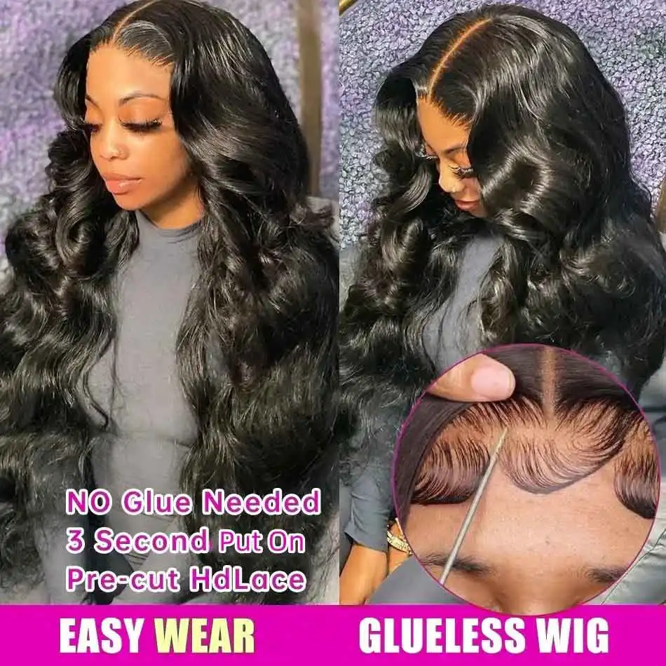 180 Density 5x5 Glueless Human Hair Lace Wig 6x4 Body Wave Transparent Lace Human Wig Brazilian PrePlucked Glueless Wig Sale