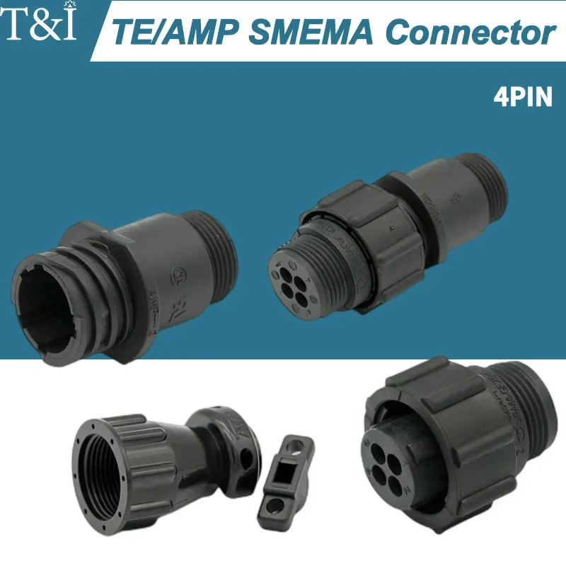 

1 Sets TE/AMP 4Pin SMEMA Type 182919-1 182647-1 Connector Aviation Plug Sheath with Tail Clamp Terminal for SMT Equipment