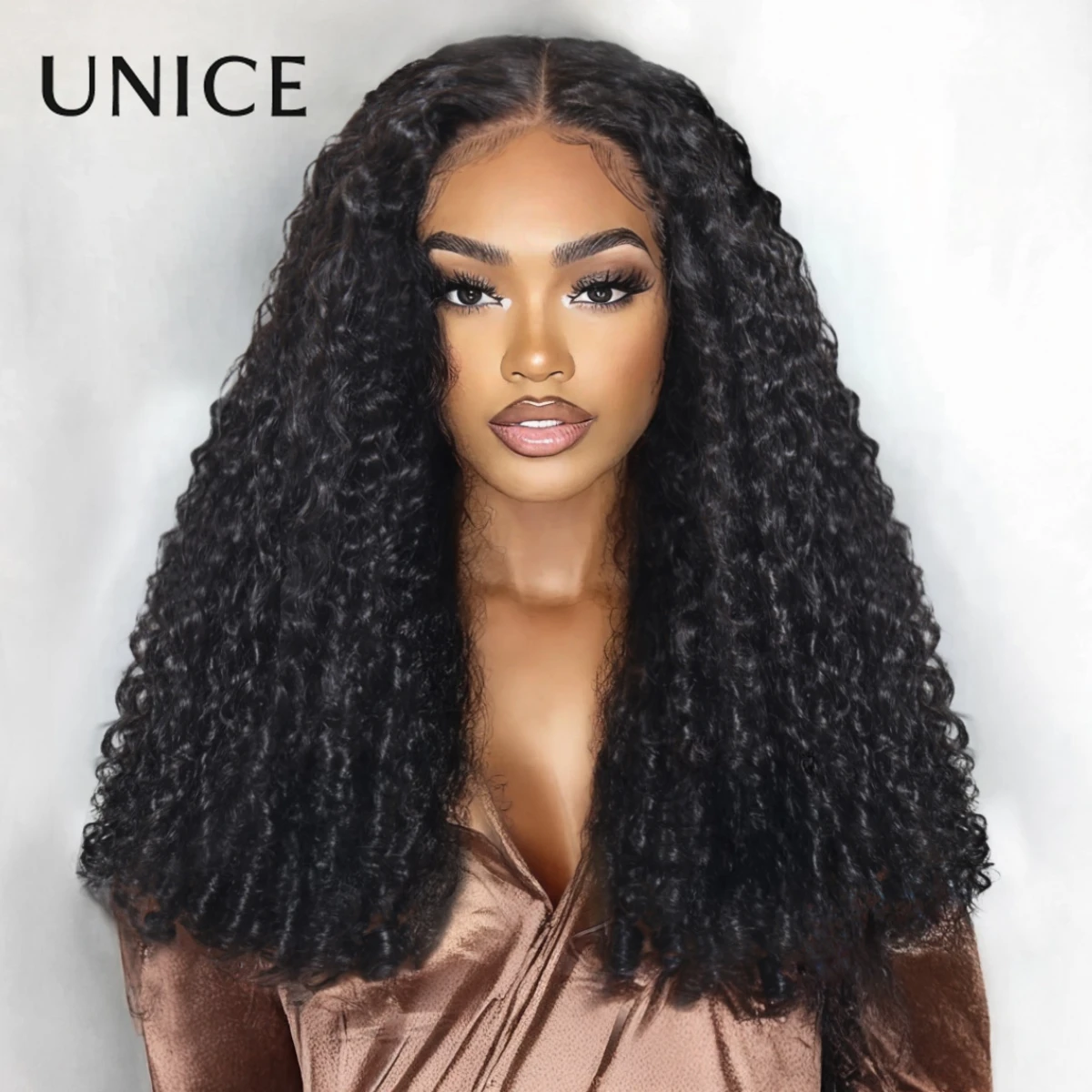 

UNICE 7x5 Glueless Lace Wigs Spiral Curls Water Curly Hair Twist Out At The End 100% Human Hair Ready To Wear Pre Everything Wig